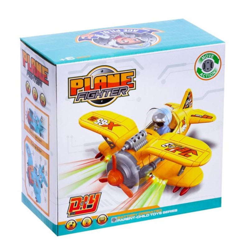 Fighter Plane with Lights & Sounds Effects Toy