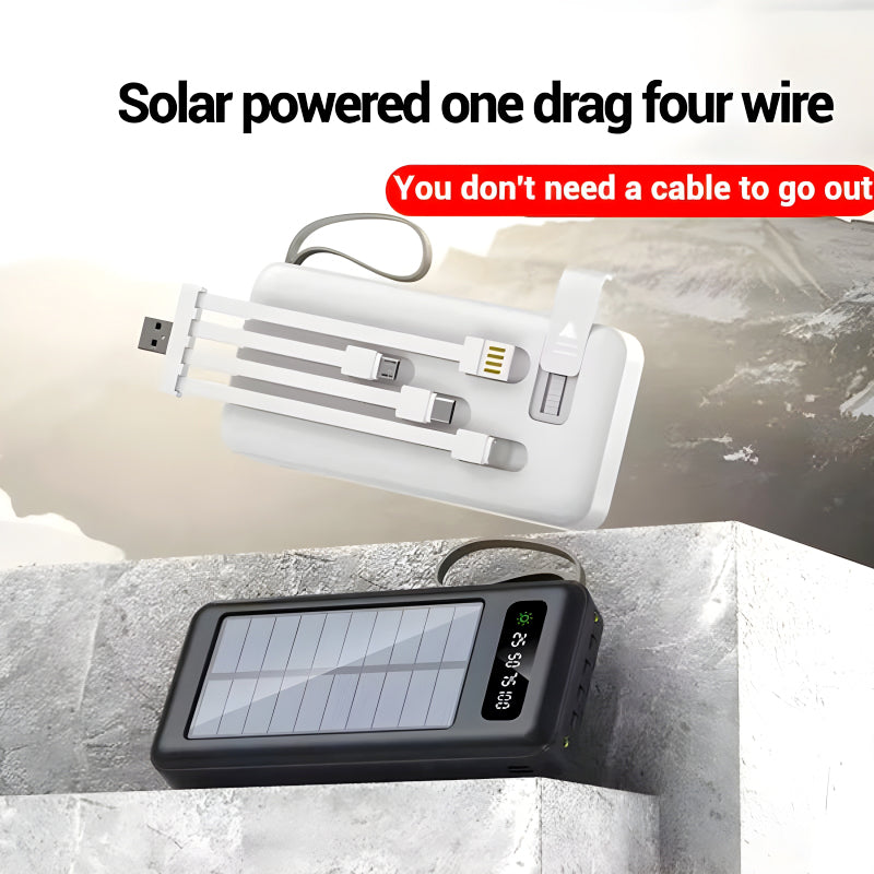 High Quality Solar Power Bank (10000mAh LED Display)